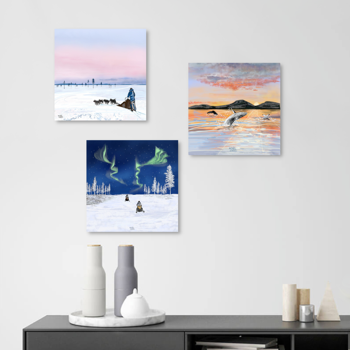 Experience the arctic nature, with the story behind and artworks by aurealis creatief's Arctic Adventures collection