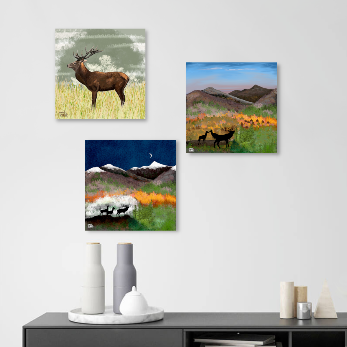 Scotland and The Highlands Art illustrations by Aurealis Creatief